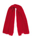 Red mohair scarf on a white background