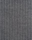 Close-up of the grey ribbed merino wool blend fabric texture