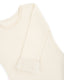 Close-up of fluffy decorative details on a merino wool dress