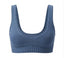 Blue knitted merino wool top crafted from a soft merino blend, featuring a refined fitted silhouette by Roksolana.