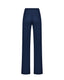 Navy blue merino trousers, back view