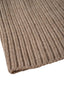 Taupe Ribbed Merino Wool Blend Hat