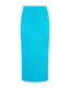A Turquoise ribbed wool pencil skirt by Roksolana.