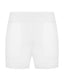 White merino shorts on a white background